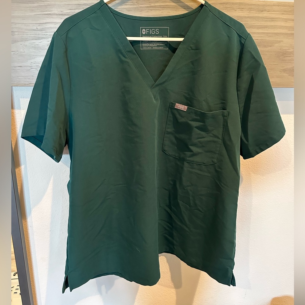 COPY - Figs 2XL Forest Green Scrub Set